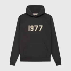 Essentials Hoodie Black 1977 - Fear Of God