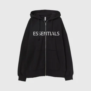 Essentials Black Fear Of God Hoodie