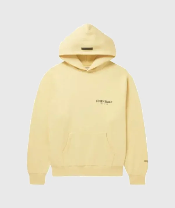 Essentials Fear Of God Yellow Hoodie