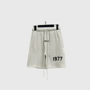 Fear of God Essentials 1977 Logo Shorts Gray