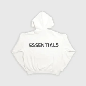 Fear of God Essentials 3M Logo White Hoodie