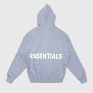 Fear of God Essentials Graphic Pullover Hoodie Gray