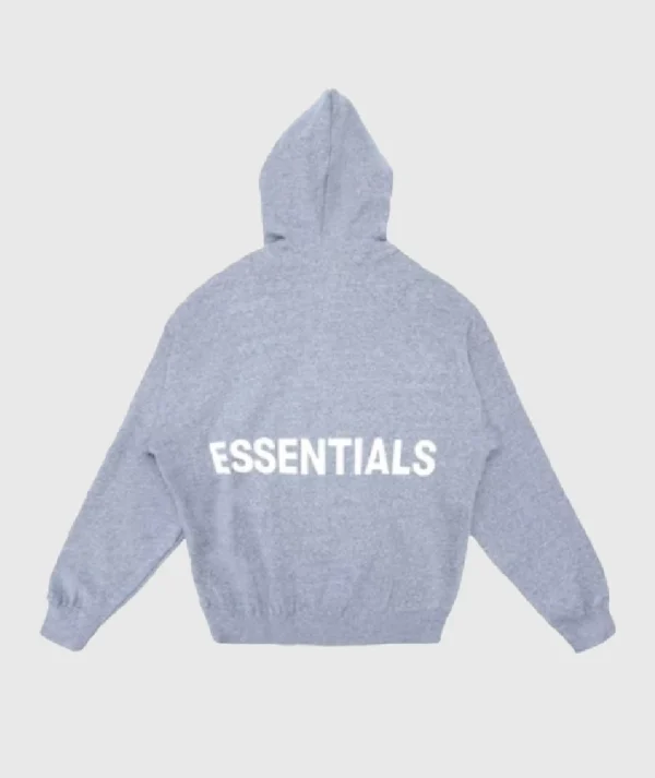 Fear of God Essentials Graphic Pullover Hoodie Gray