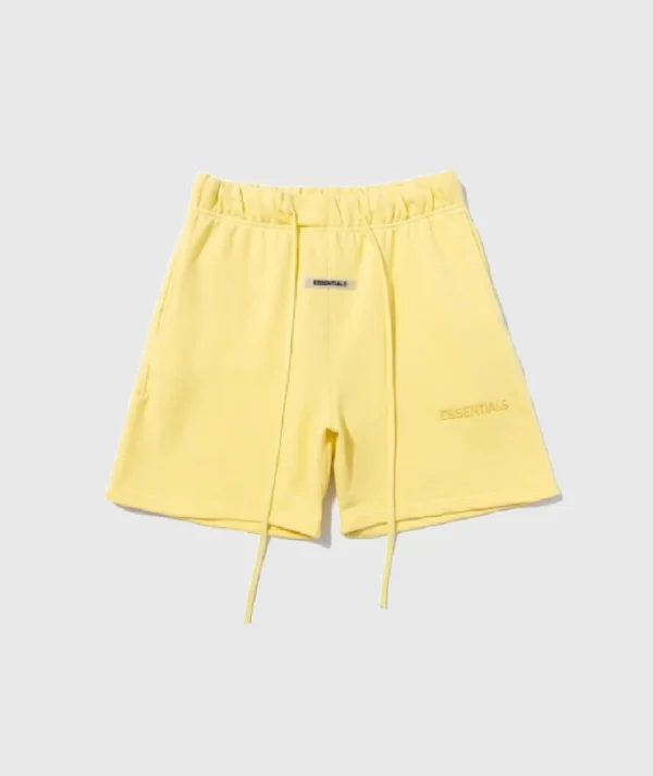 Yellow Fear of God Essentials Shorts