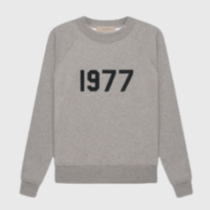 Essentials Crewneck 1977 Sweatshirt – Dark Gray